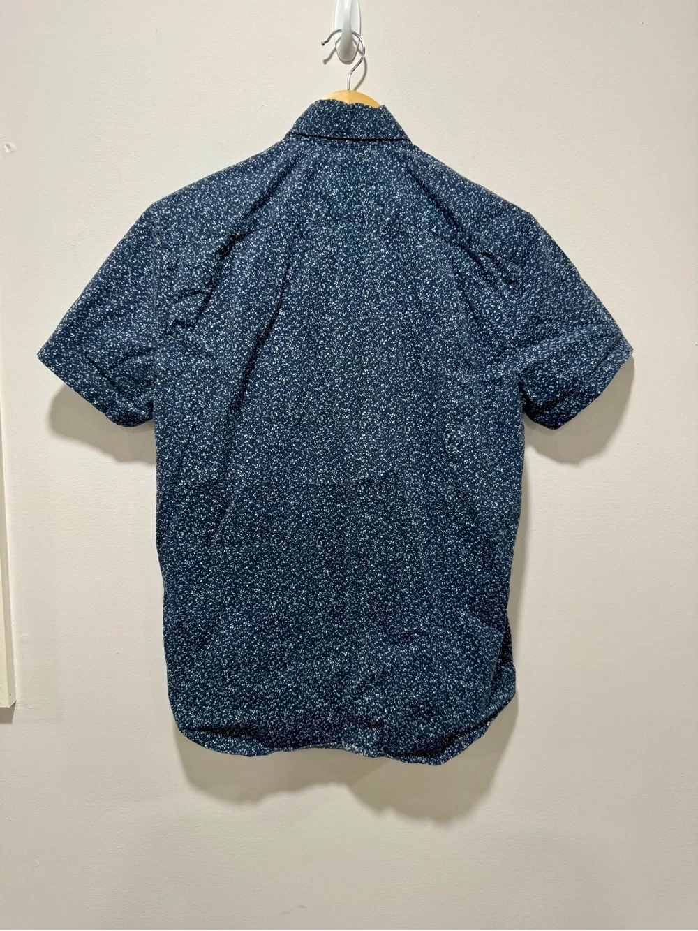 J.Crew Mercantile Slim Fit Flex Shirt Mens Size S Blue Button Down Short Sleeve